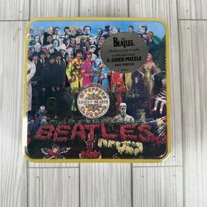 The Beatles Sgt Peppers 2-Sided 300pc Hasbro Puzzle-Collectible Tin‎ SEALED!
